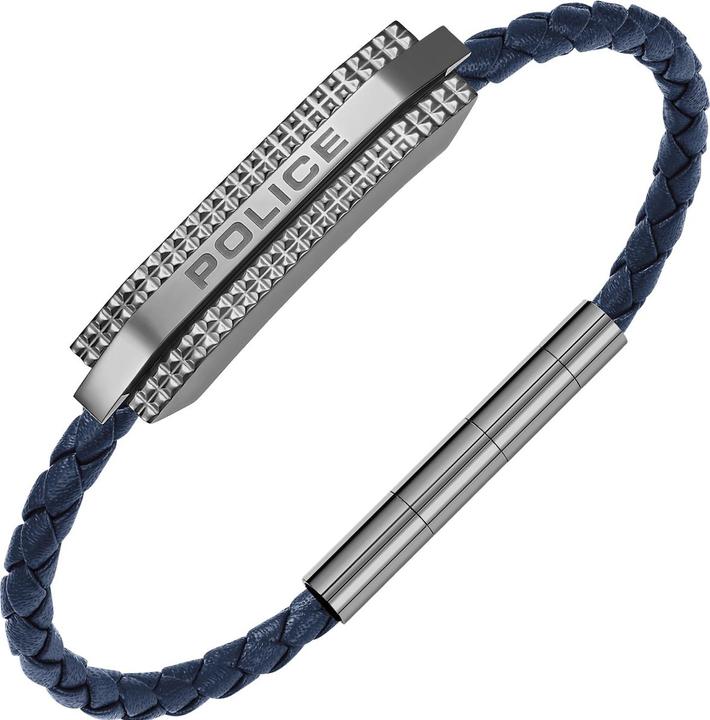 Immagine prodotto Police Bracciale Gripcord (19 cm, Cuoio, Acciaio inossidabile)