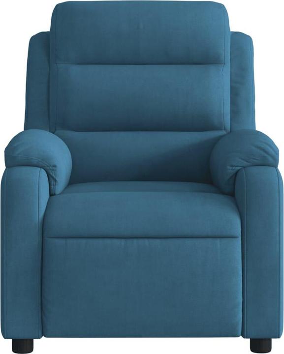 Actual product image VidaXL Massage armchair TV armchair Relax armchair Recliner armchair Blue velvet