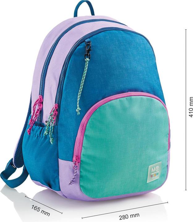 Actual product image Miquelrius Rucksack Triple Oslo Recy 27l 3 Fächern lila (27 l)