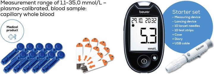 Image du produit Beurer Gl44 (Glucomètre)