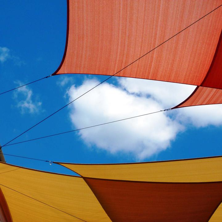 Immagine prodotto Toboli Tenda da sole a vela quadrata 4x4m antivento protezione solare UV 30+, terrazza giardino balcone