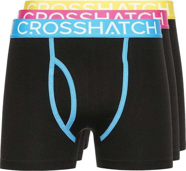Actual product image Crosshatch Mens Trioglow Boxer Shorts (Pack of 3) (S, pack of 3)