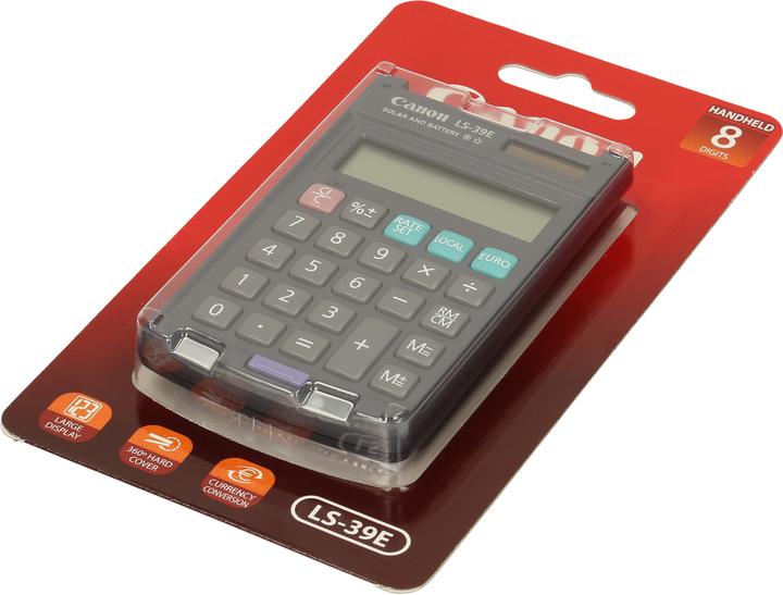 Actual product image Canon LS-39 E calculator, solar/battery operation (Batteries, Solar cells)