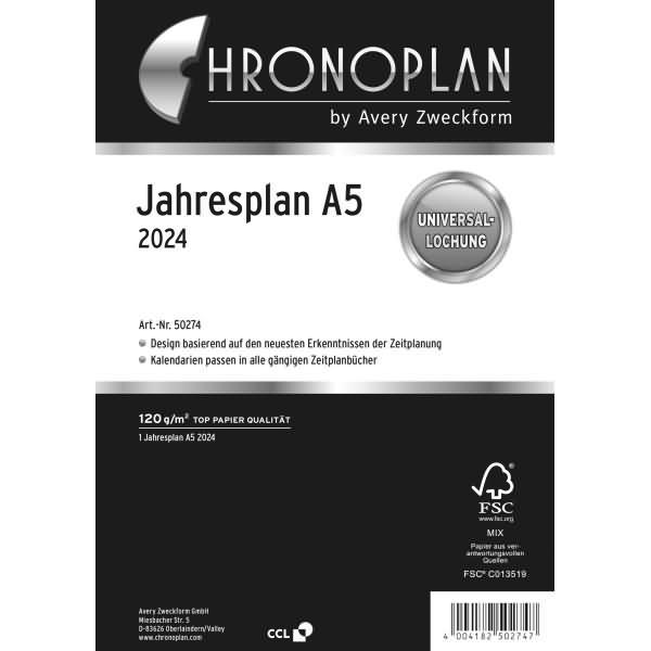Produktbild Chronoplan Kalender (A5, Deutsch)