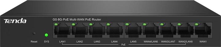 Produktbild Tenda G0-8G-PoE wired router Gigabit Ethernet Black