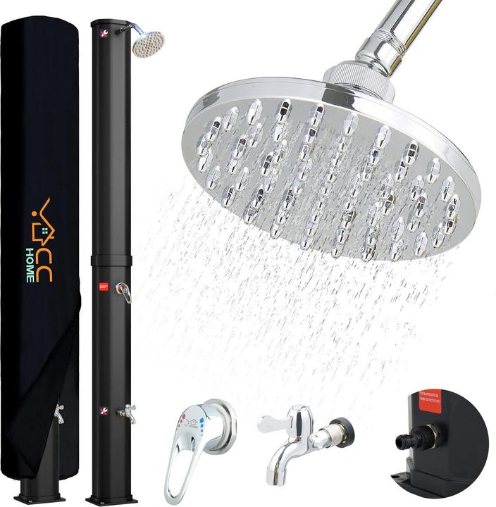 CCLife Solar Shower 35L, Black