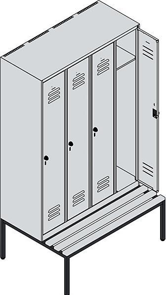 Produktbild C+P Spind Classic PLUS Sitzbank (120 cm, 212 cm)