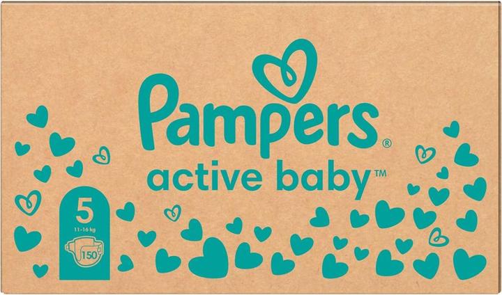 Image du produit Pampers Bébé actif (Taille 5, Pack mensuel, 150 pièce(s))
