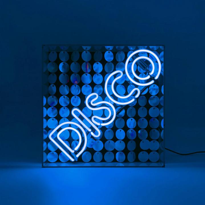 Immagine prodotto Locomocean Scatola acrilica Neon - Disco Paillette blu