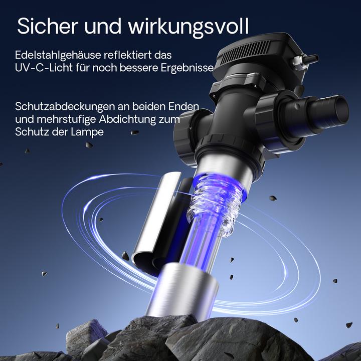 Produktbild Wiltec SunSun UV-C 8000 l/h 110 W Teichklärer Vorklärgerät Wasserklärer Lichtfilter