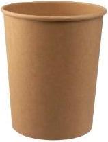 Actual product image Multi Papbaeger Soup-To-Go 95 cl 32 oz Ø115x133 mm Brun,20 ps x 25 pcs/box