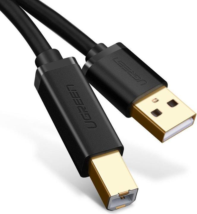 Productafbeelding Ugreen USB Type B printerkabel (mannetje) - USB 2.0 (mannetje) 480 Mbps 1,5 m zwart (US135 10350) (1.50 m, USB 2.0)