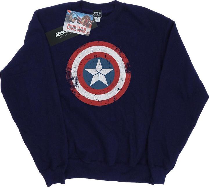 Immagine prodotto Captain America Civil War Distressed Shield Felpa Uomo (XXL)