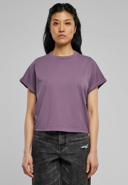Actual product image Urban Classics Ladies Short Pigment Dye Cut On Sleeve Tee (M)