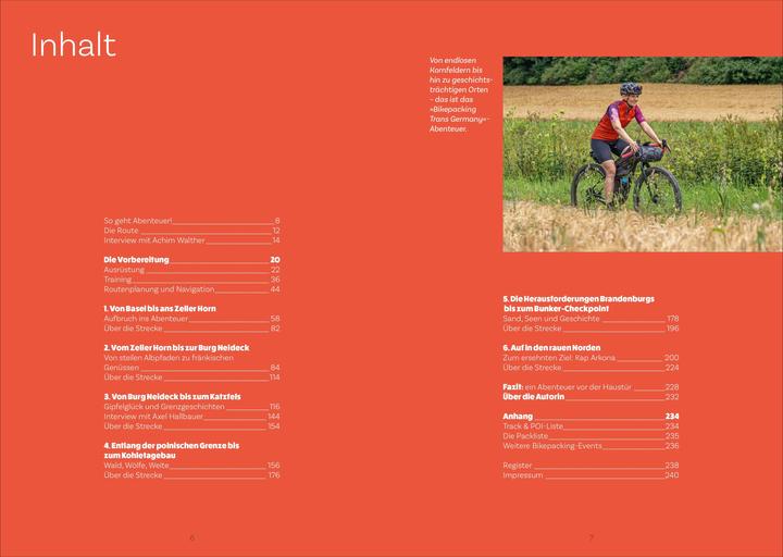 Actual product image Bikepacking Trans Germany (German, Sara Hallbauer, 2025)