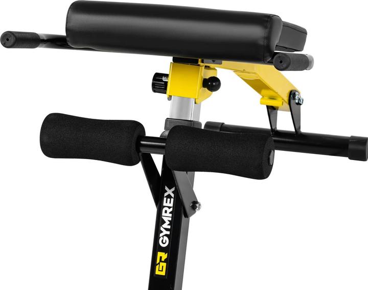 Productafbeelding Gymrex Rücken- und Bauchtrainer Hyperextension zusammenklappbar einstellbar 130 kg
