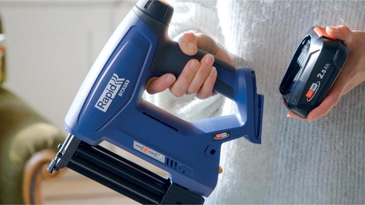 Actual product image Rapid BTX553 18V P4A cordless tacker