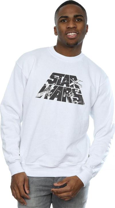 Actual product image Star Wars Mens Logo Space Sketch Sweatshirt (XXL)