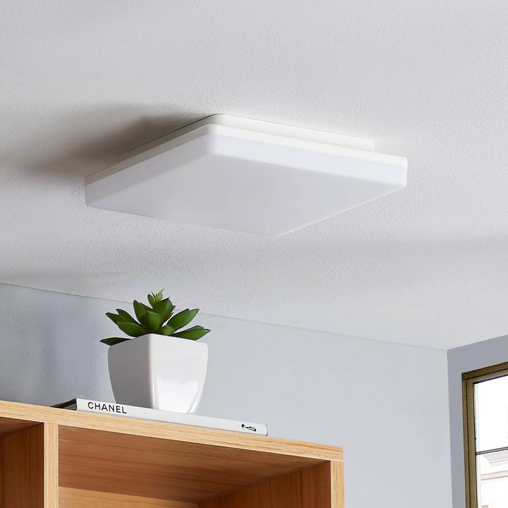 Actual product image Prios Artin LED ceiling lamp, sensor, angular, 22 cm (2200 lm)