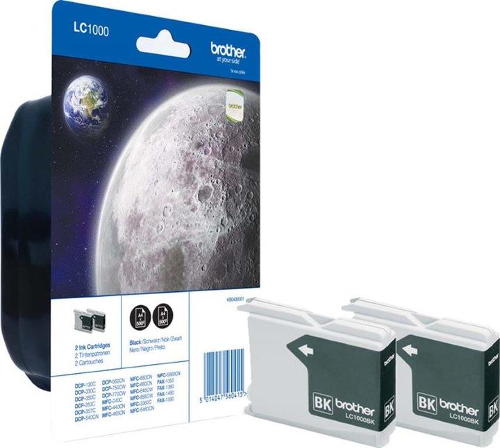 Produktbild Brother LC-1000BKBP2DR 2 X BK (BK)
