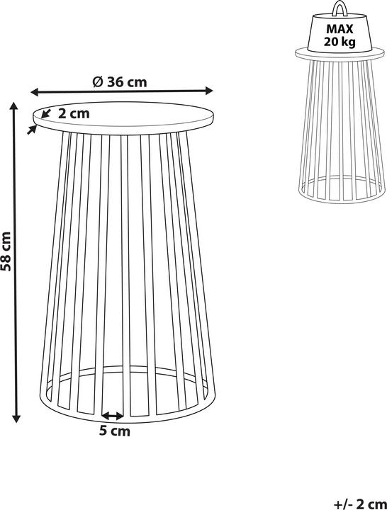 Produktbild Beliani Taree (36 x 58 cm)