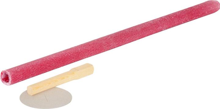 Actual product image Ströbel Set of 5 wax torches with wooden handle and hand protection plate, burning time approx. 75 min