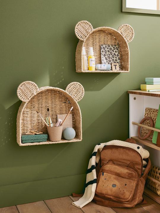 Vertbaudet 2er-Set Kinderzimmer Deko-Regale BÄR, Papier