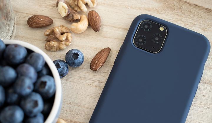 Actual product image Mobiparts Silicone Cover Samsung Galaxy S20 Plus 4G/5G Blueberry Blue (Samsung Galaxy S20+)