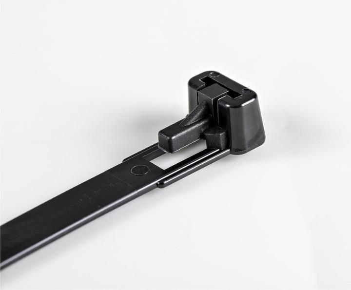 Actual product image StarTech 15cm(6") Reusable Cable Ties, 7mm(1/4") wide, 35mm(1-3/8") Bundle Dia. 22kg(50lb (Plastic cable ties, 150 mm, 100 pcs.)