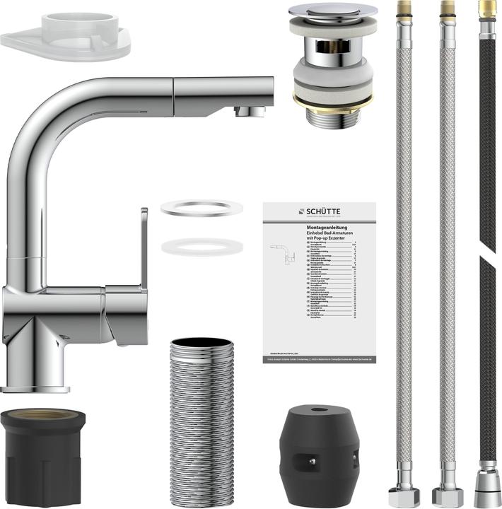 Immagine prodotto Schütte Miscelatore per lavabo London cromo con bocca estraibile