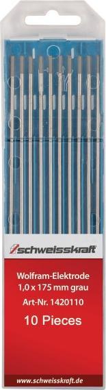 Immagine prodotto Schweisskraft Elettrodi di tungsteno WC 20 grigio / 4,0 x 175 mm