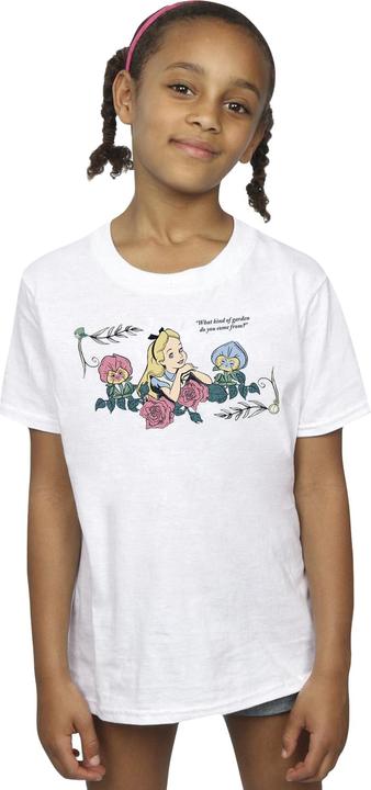 Produktbild Disney Mädchen Alice im Wunderland Was ein Garten TShirt aus Baumwolle (140, 146)
