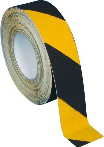 Produktbild RND Anti Slip Hazard Safety Grip, 50mm x 18.3m, Schwarz/Gelb (50 mm)