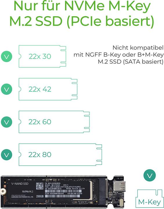 Actual product image Icy Box IB-1817M-C31 (M.2 2280, M.2 2230, M.2 2260, M.2 2242, M.2)
