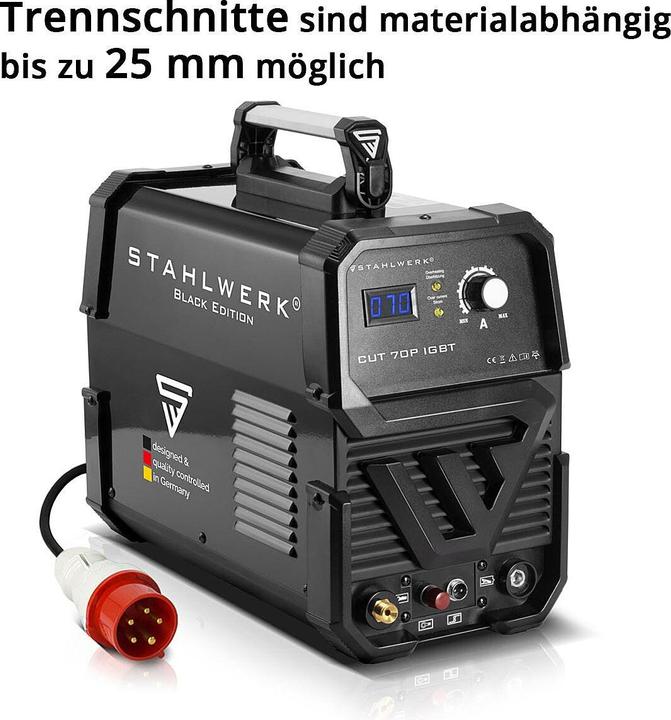 Actual product image Stahlwerk Plasma cutter CUT 70 P IGBT with 70 amps and pilot ignition