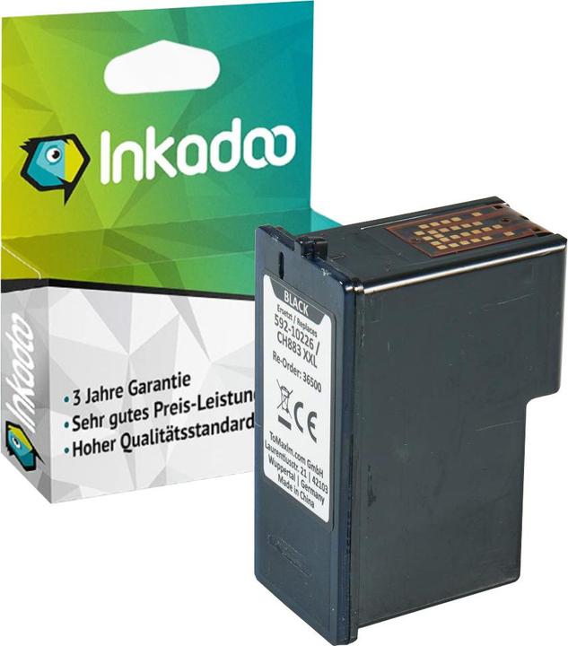 Produktbild Inkadoo Druckerpatronen kompatibel zu Dell 592-10278 / KX702 Tintenpatrone, schwarz Schwarz (BK)