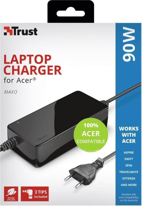 Actual product image Trust Power supply 90 W Maxo for Acer notebooks (90 W)