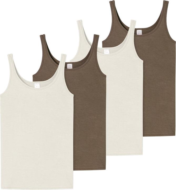 Schiesser 4er Pack Modal Essentials Unterhemd / Top (48, 4XL)