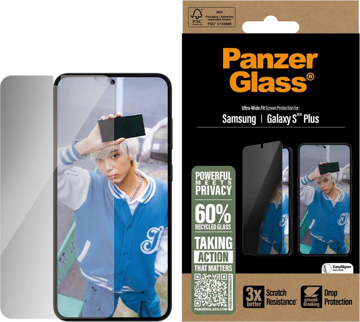 Produktbild PanzerGlass Ultra-Wide Fit (1 Stück, Samsung Galaxy S25+)