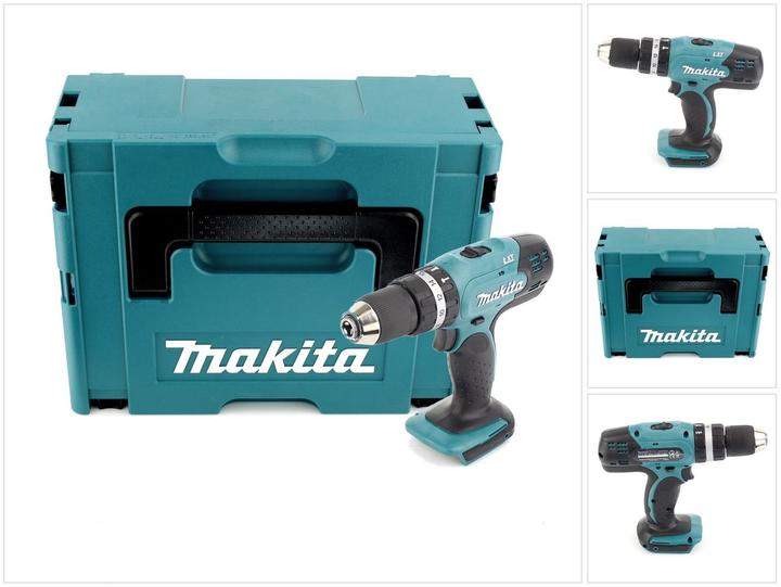 Image du produit Makita DHP 453 ZJ Perceuse-visseuse à percussion sans fil 18V 42Nm en Makpac - sans batterie ni chargeur (Fonctionnement sur batterie)