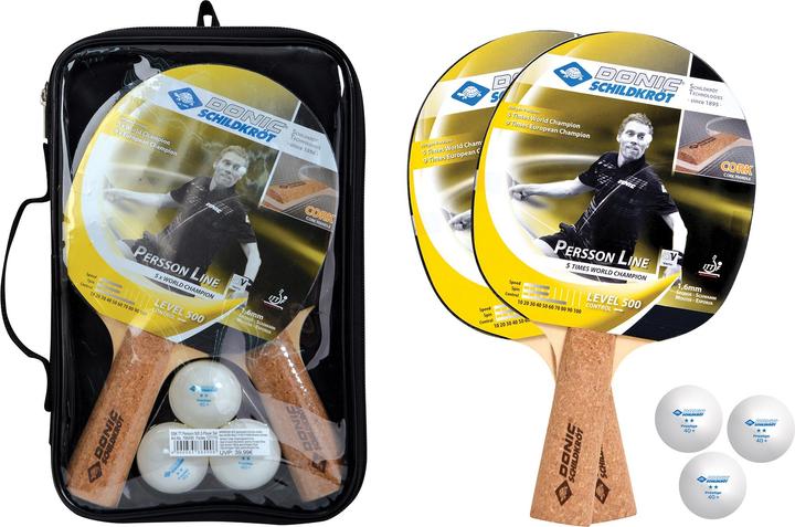 Produktbild Donic Schildkröt Tischtennis Set Persson 500 Kork Set