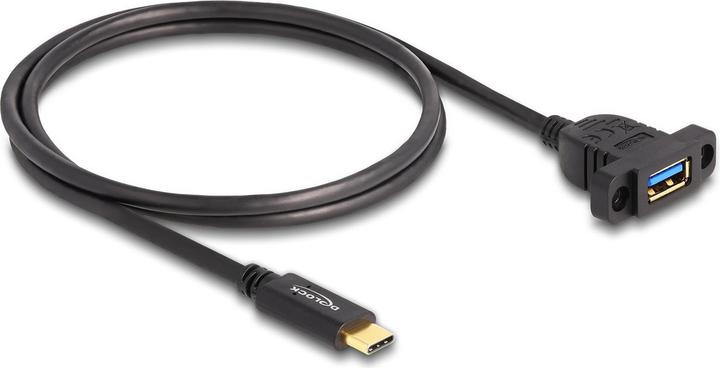 Actual product image Delock SuperSpeed USB 10 Gbps 1m for installation black (1 m, USB 3.2 Gen 2)