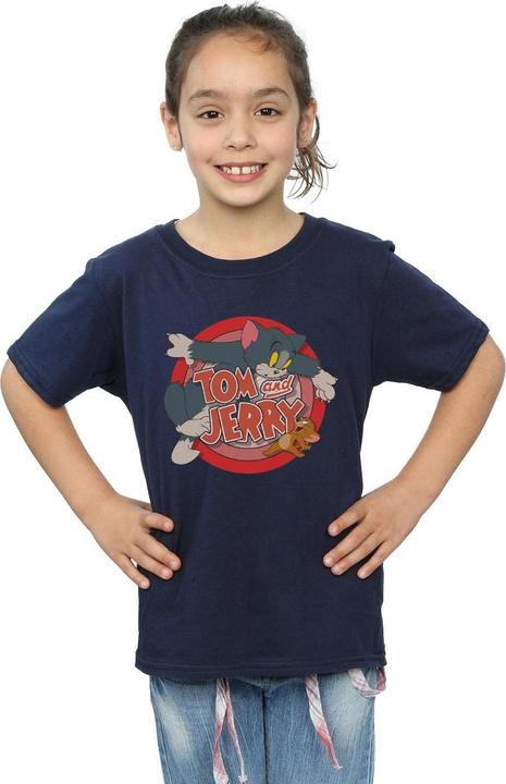 Actual product image Tom & Jerry Girls Catch Cotton T-Shirt (128)