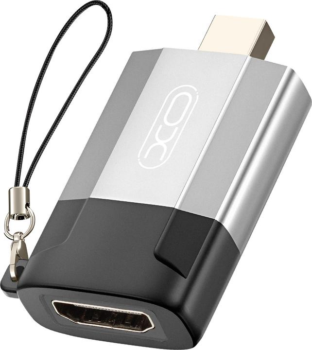 xO Adapter GB015 mini Displayport - HDMI 4K grau (HDMI, 4.50 cm)