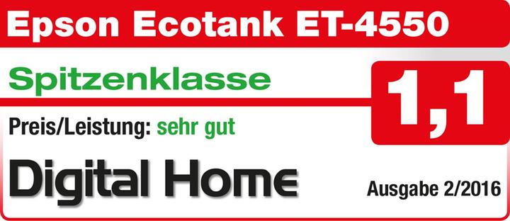 Actual product image Epson ET-4550 EcoTank (Ink tank, Colour)