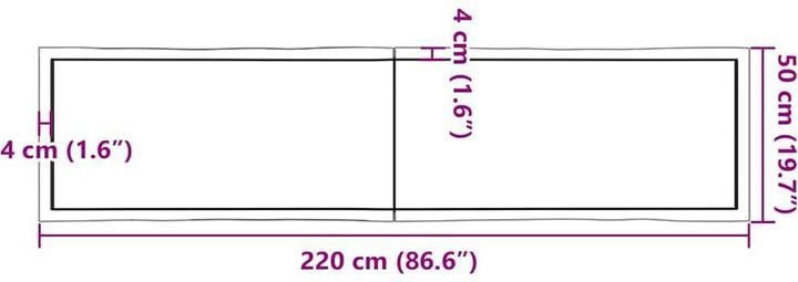 Actual product image VidaXL Aneta (220 x 4 x 50 cm)
