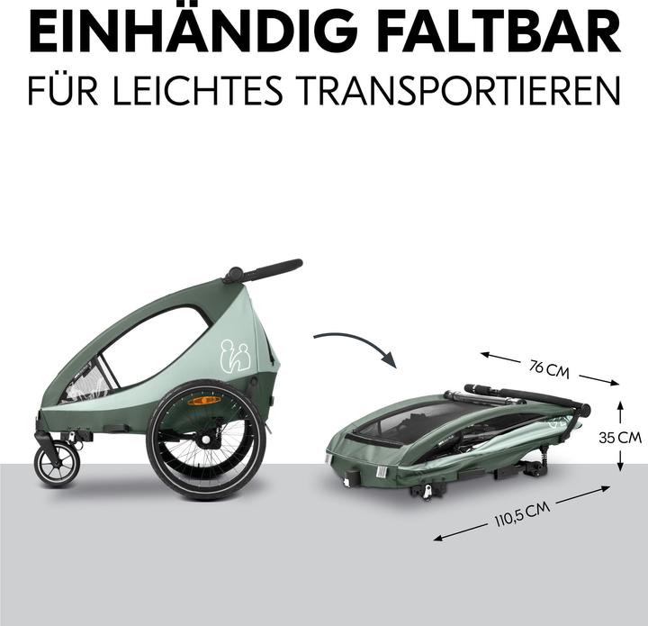 Actual product image Hauck Dryk Duo Plus Fahrradanhänger