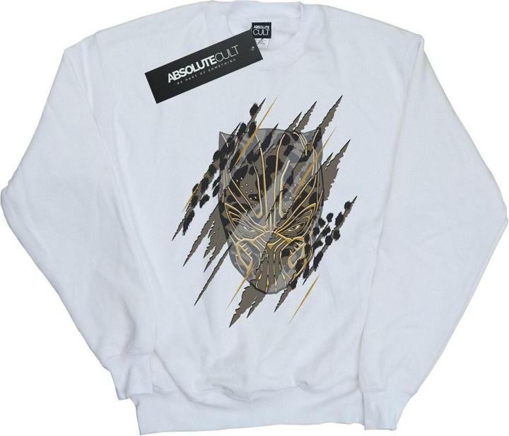 Actual product image Boys Black Panther Gold Head Sweatshirt (128)