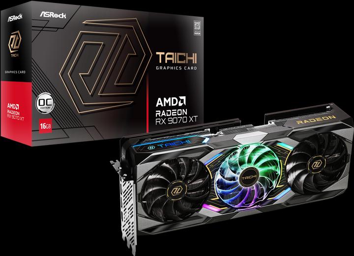 Actual product image AsRock Radeon RX 9070 XT Taichi OC (16 GB)