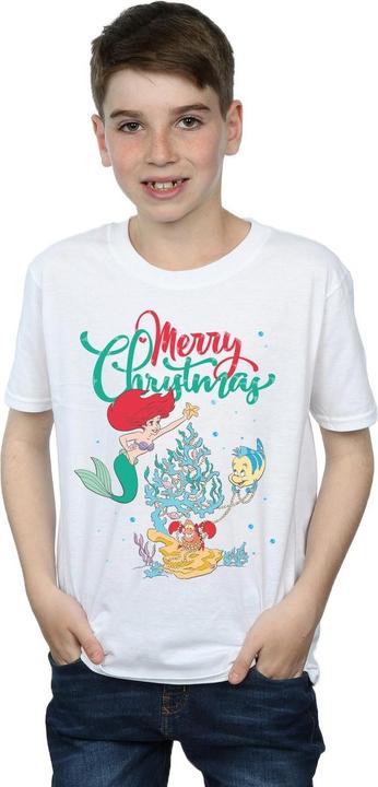 Image du produit Disney - T-shirt PRINCESS ARIEL MERRY CHRISTMAS - Garçon (140, 146)